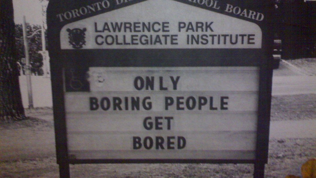 become a boring filmmaker